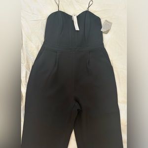 Adelyn Rae Strapless Black Jumpsuit